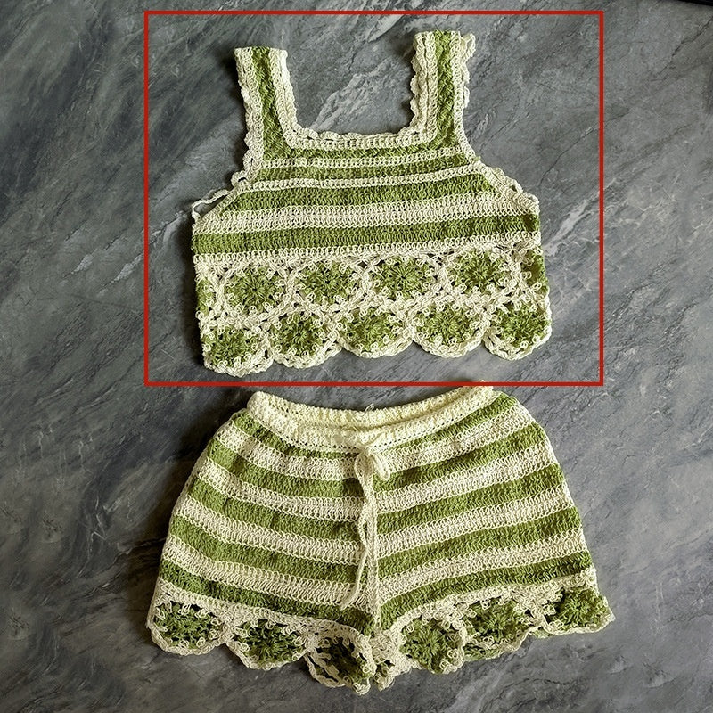 Cutout Sling Summer New Fashion Crochet Knitting Suit