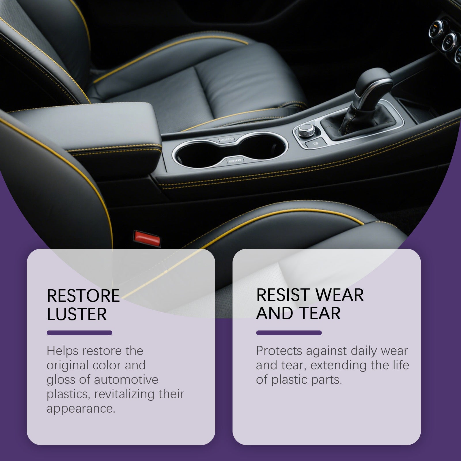 Car Plastic Care Interior Gloss Friction Damage Maintenance Dashboard Care Spray