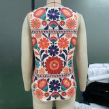 Summer Sleeveless Floral Vest For Women