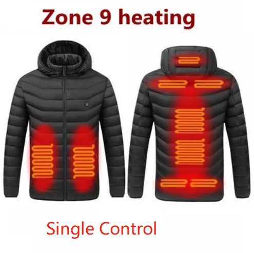Winter Smart Cotton Men Jacket With USB Charging Function