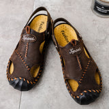 Men's Breathable Casual Hollow Leather Sandals