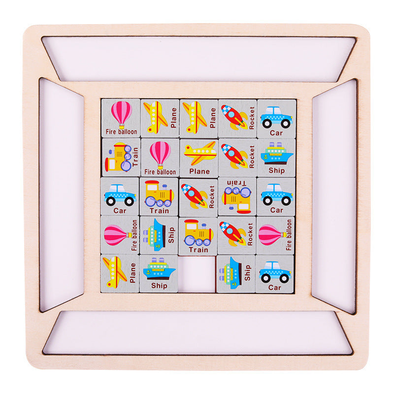 Children's Wooden Lianliankan Right Bumping Game Puzzle Puzzle Toy