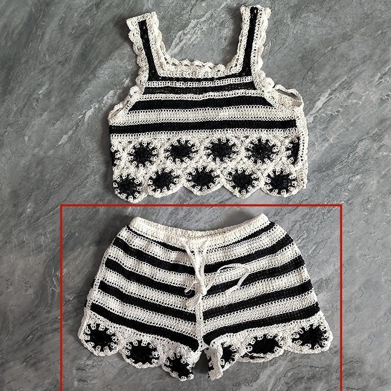 Cutout Sling Summer New Fashion Crochet Knitting Suit