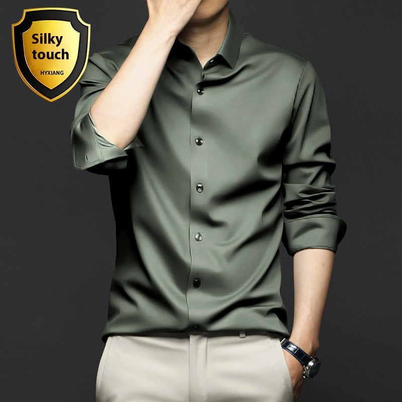 Long Sleeve Shirt Men's Anti-wrinkle Non-ironing Business Clothing Shirt