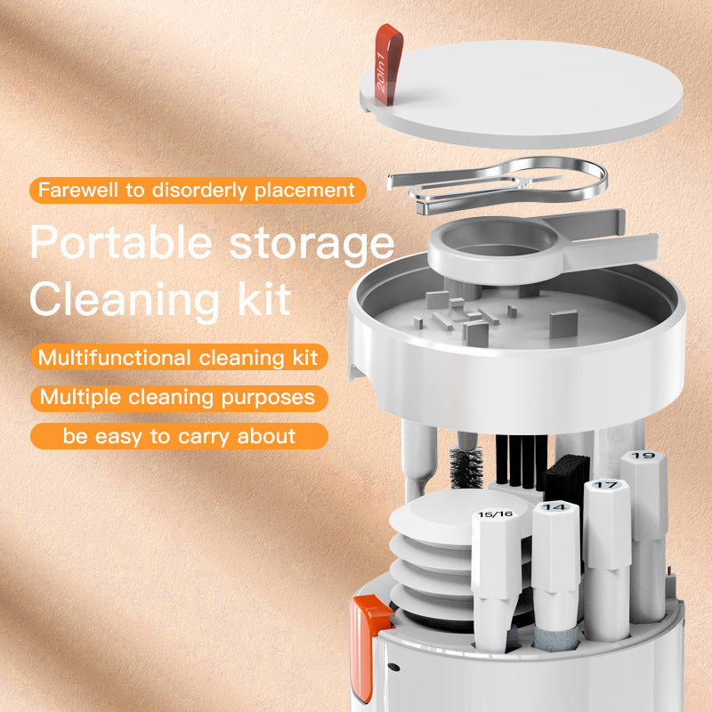 20 In 1 Laptop Phone Screen Cleaner Kit, Computer Keyboard Cleaning Brush For Phone AirPods MacBook iPad, Multifunctional Electronic Device Clean Tool For Camera Tablet Car Screens