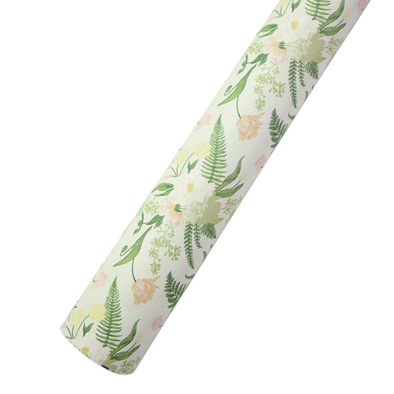 Matte White Leather Gift Wrapping Paper