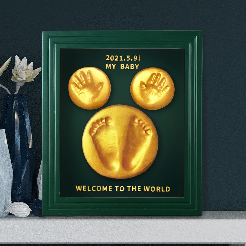 Hand And Foot Print Mud Hand And Foot Print Permanent Lanugo Souvenir Making Baby Full Moon Gift