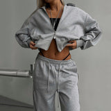 Sports Lace Trousers Two-piece Set