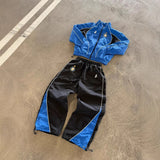 Men's Casual Sports Team Striped Style Embroidered Pants