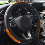 Reflective Longteng leather car steering wheel cover