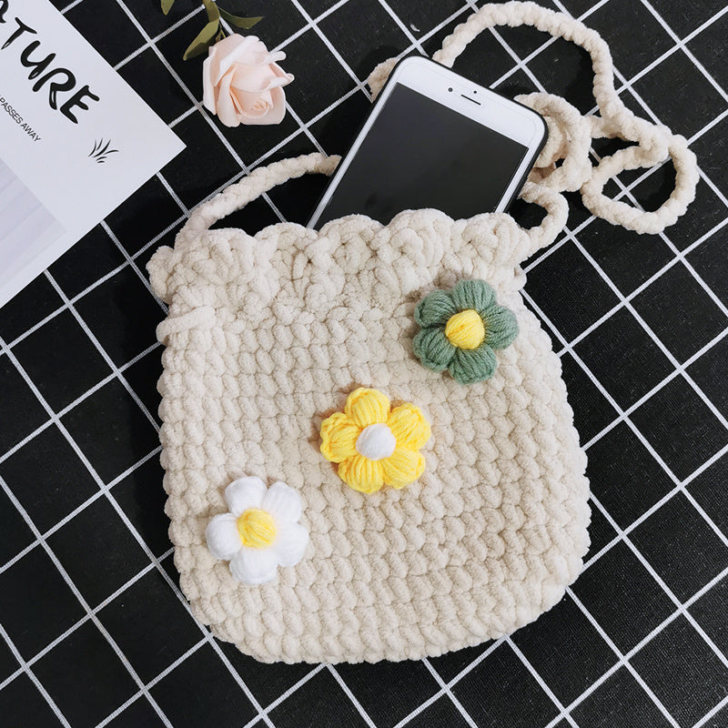 Hand Knitting To Make Crochet Diy Material Bag