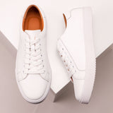 Business Casual Leather Shoes Men's Leather Soft Bottom Skateboard Shoes