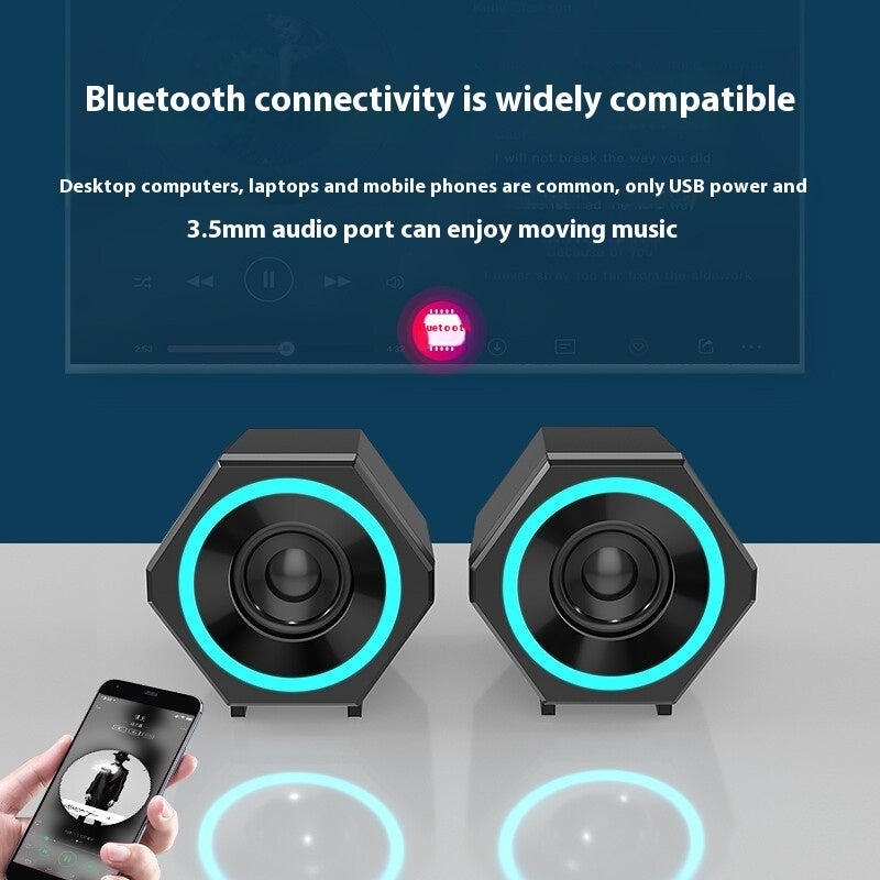Computer Audio Desktop Computers And Laptop Home Mini Speaker Wired Subwoofer Speaker High Sound Quality