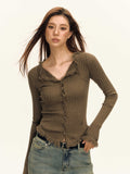 Retro Design Knitted New Top Slim Fit Sweater
