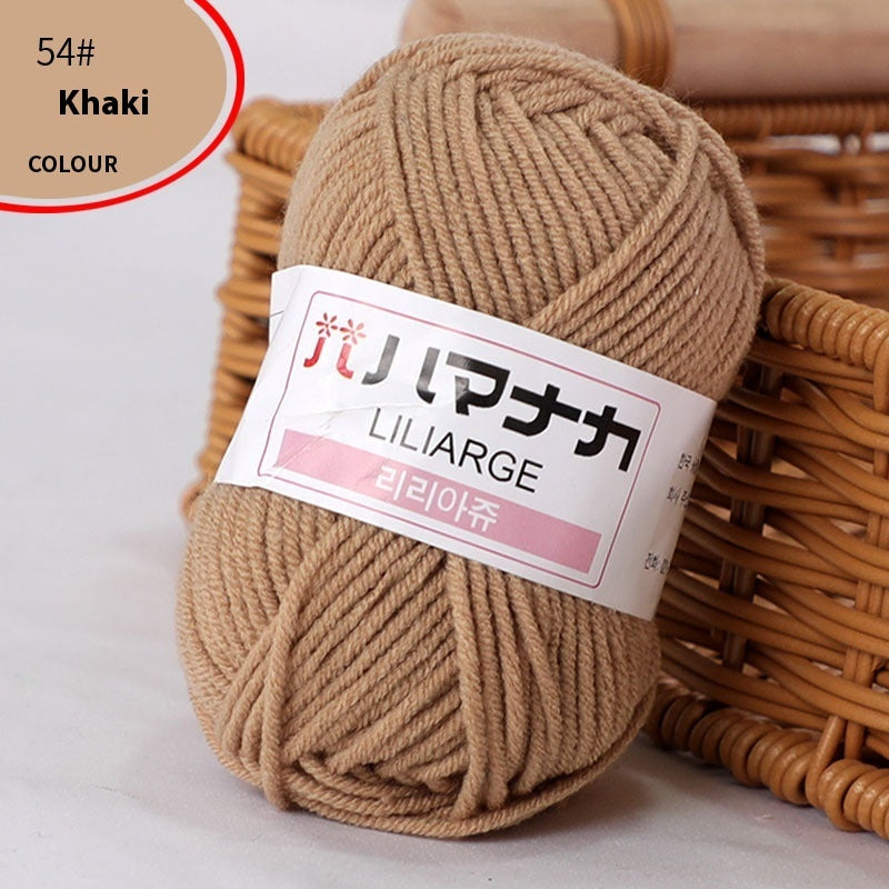 4-Strand Milk Cotton Thread Doll Crochet Knitting Wire Balls