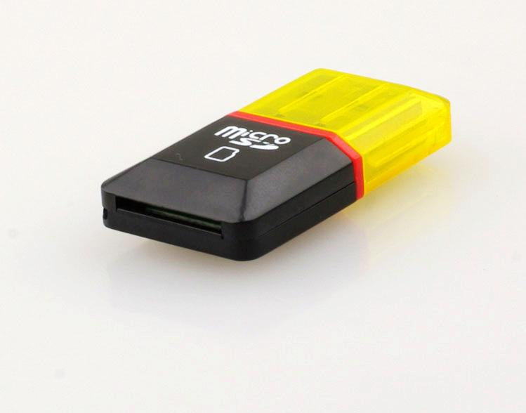 TF Diamond Card Reader Transparent Solid Color 2.0 Card Reader