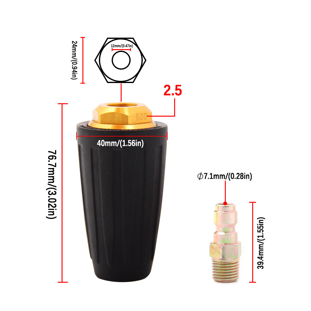 Auto Parts Maximum Pressure 3600psi Spiral Nozzle