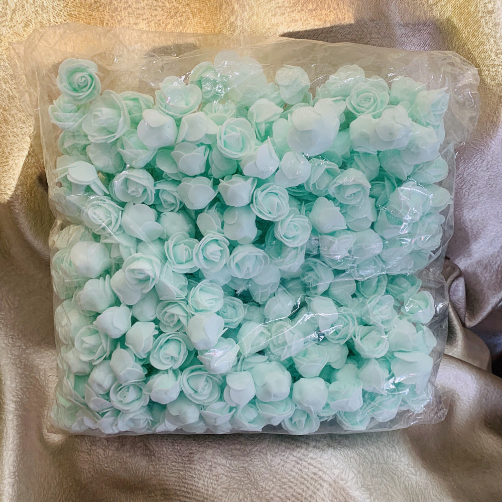 Lot 500Pcs Diameter 3cm Foam Rose Artificial Flowers Gifts Box Diy Wedding Christmas Home Decor art materials