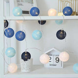 Cotton Ball Lighting Chain Festival Color Decoration