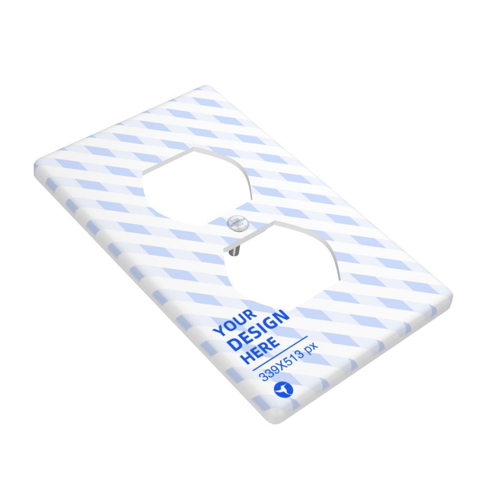 Dust-proof And Heat-resistant Duplex Socket Decorative Wall Plate