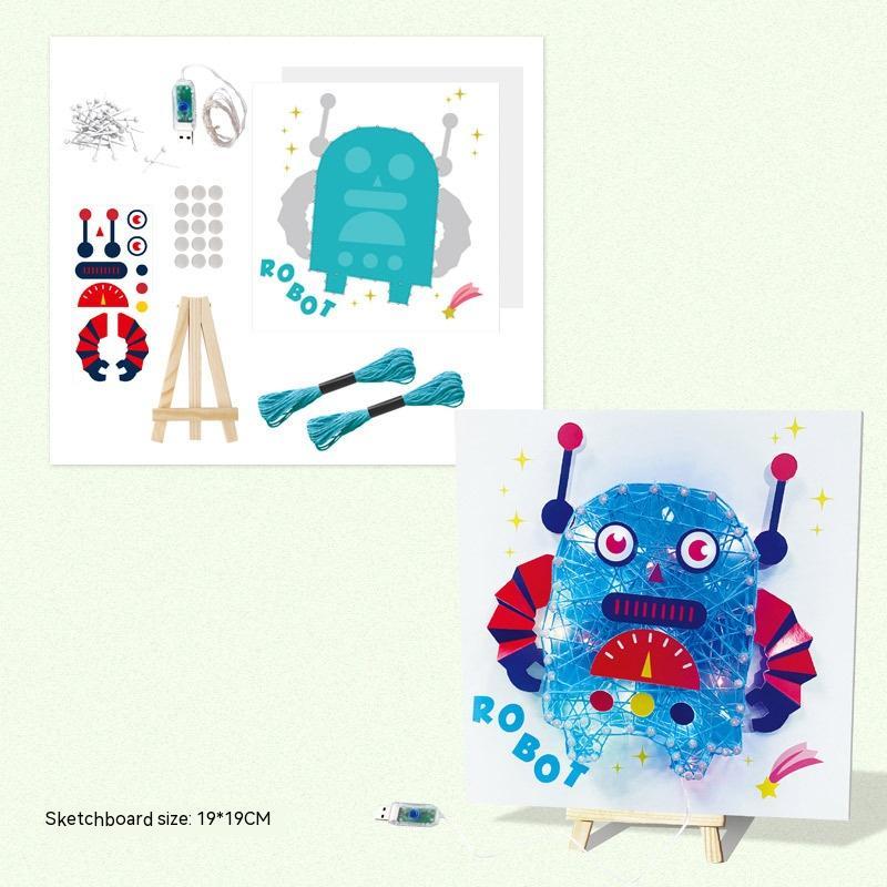 Children's Handmade Winding Painting Creative String Drawing Toys