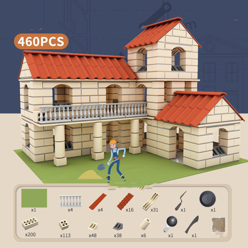 Children's Brick Building Villa Building House Toys