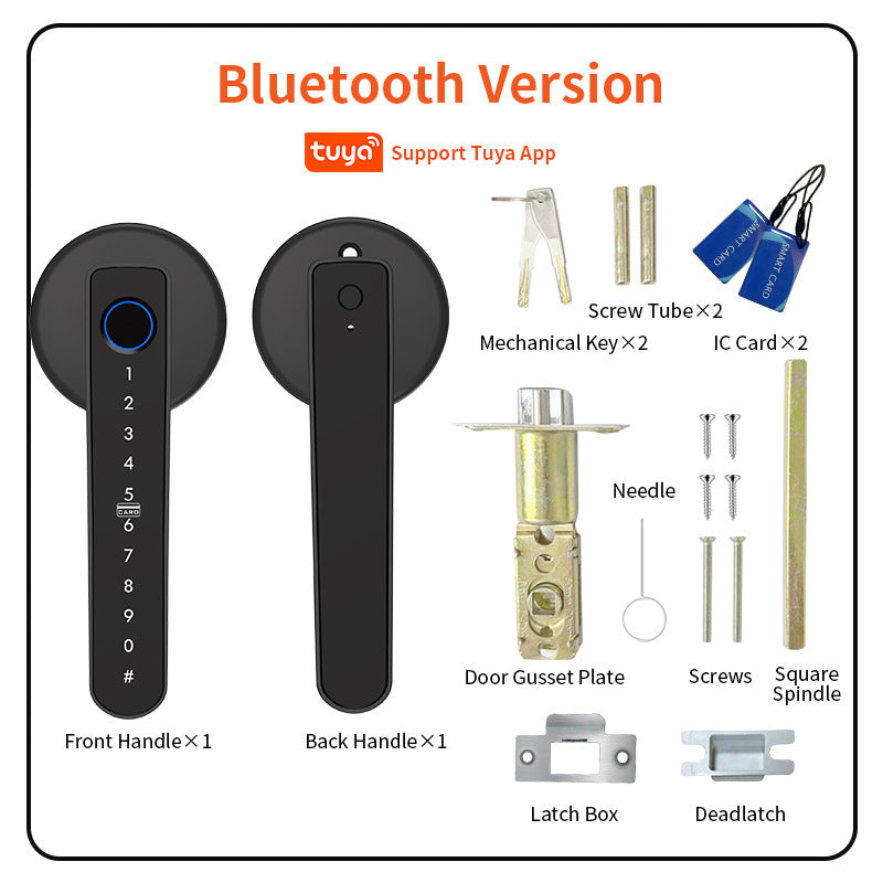 Graffiti Bluetooth Smart Door Lock For Home And Office, With Fingerprint Recognition