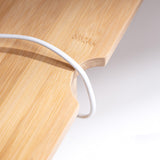 Nan Bamboo Computer Monitor Booster Organizer
