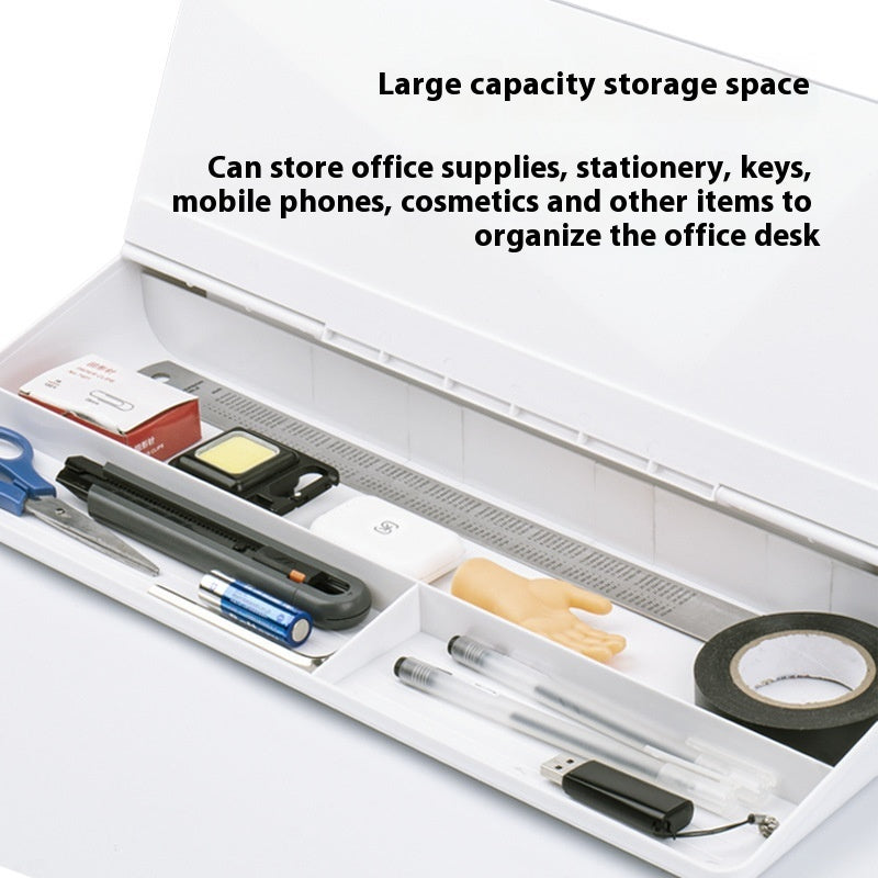 Computer Desktop Keyboard Whiteboard Writing Portable Storage Box