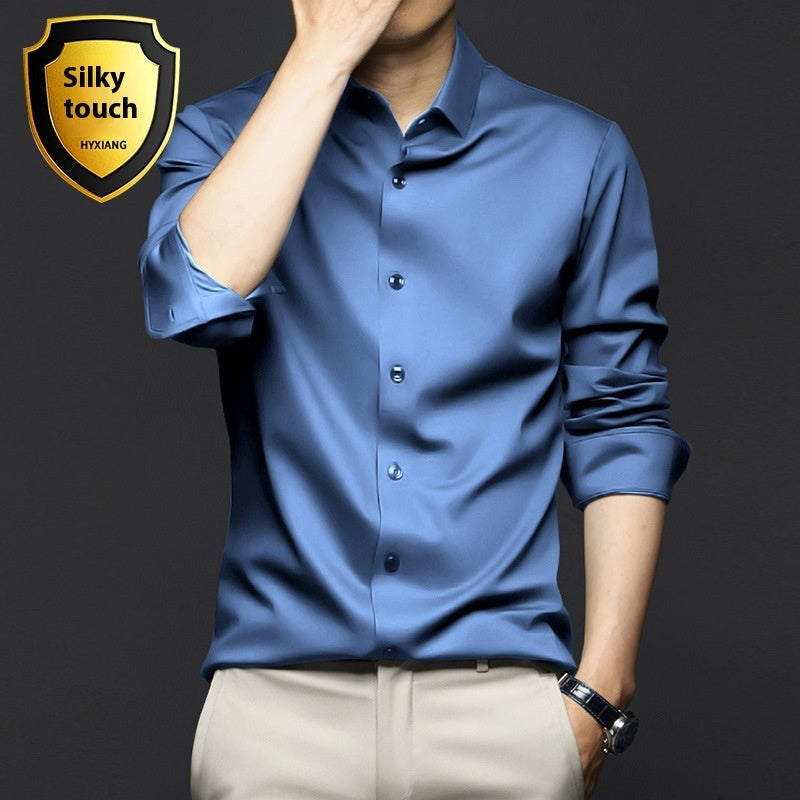 Long Sleeve Shirt Men's Anti-wrinkle Non-ironing Business Clothing Shirt