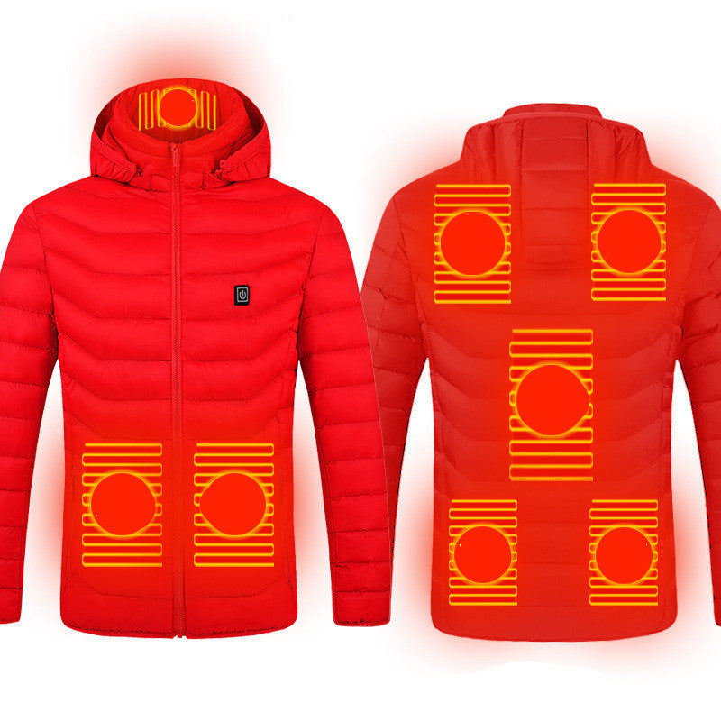 8 Zone Smart Electric Vest Men Women Cotton Coat One Style