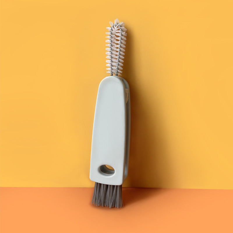 Three-in-one Cup Cover Cleaning Brush Japanese-style Apron Groove Cleaning Brush Kitchen Tools Supplies