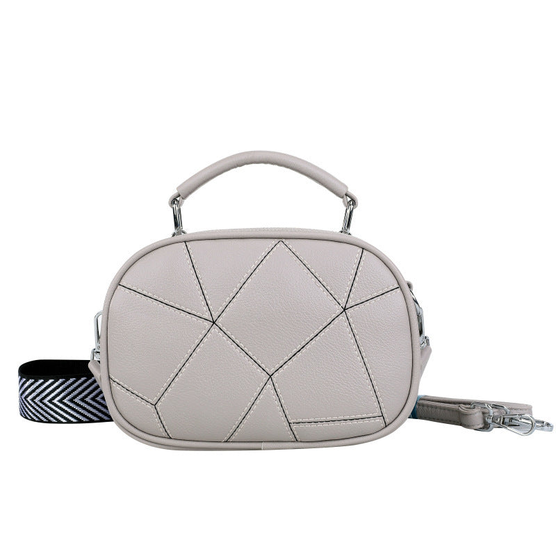 Fashion Three-layer Retro Trendy Patchwork Small Bag
