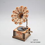 DIY Wooden Three-dimensional Puzzle Construction Animal Ornaments Children's Assembly Insert Toys