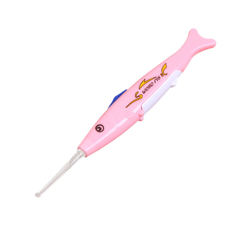 Baby Safety Care Cartoon Fish Multifunctional Spoon Steak Ear Cleaner