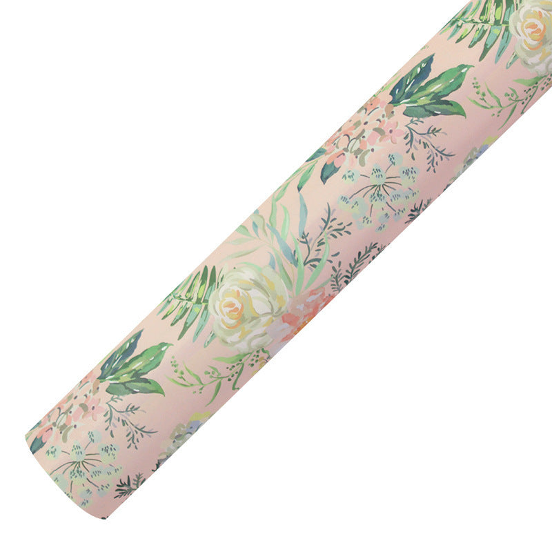 Matte White Leather Gift Wrapping Paper