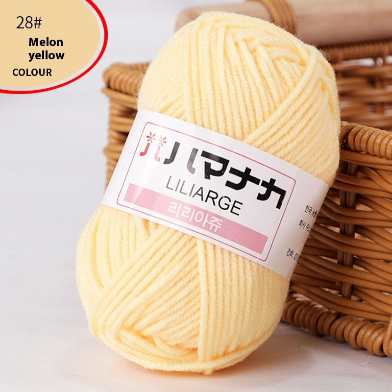 4-Strand Milk Cotton Thread Doll Crochet Knitting Wire Balls