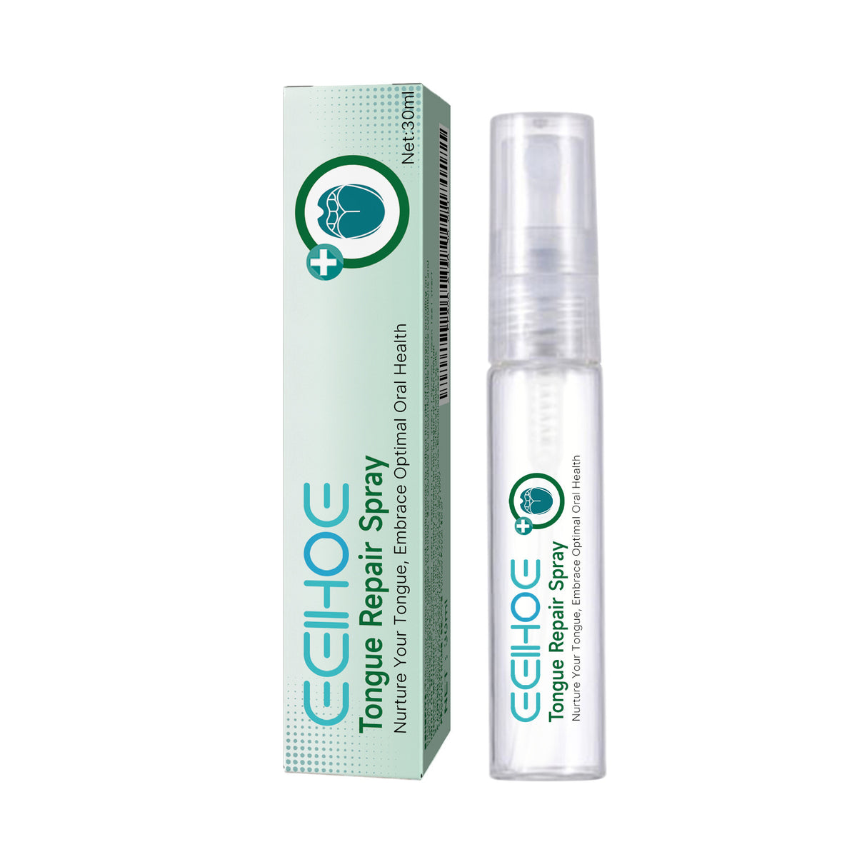 Curing Tongue Coating Whitening Relieving Tongue Cracking Swelling Oral Care Spray