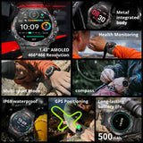 V76 GPS Watch Built-in GPS Compass Altimeter Air Pressure