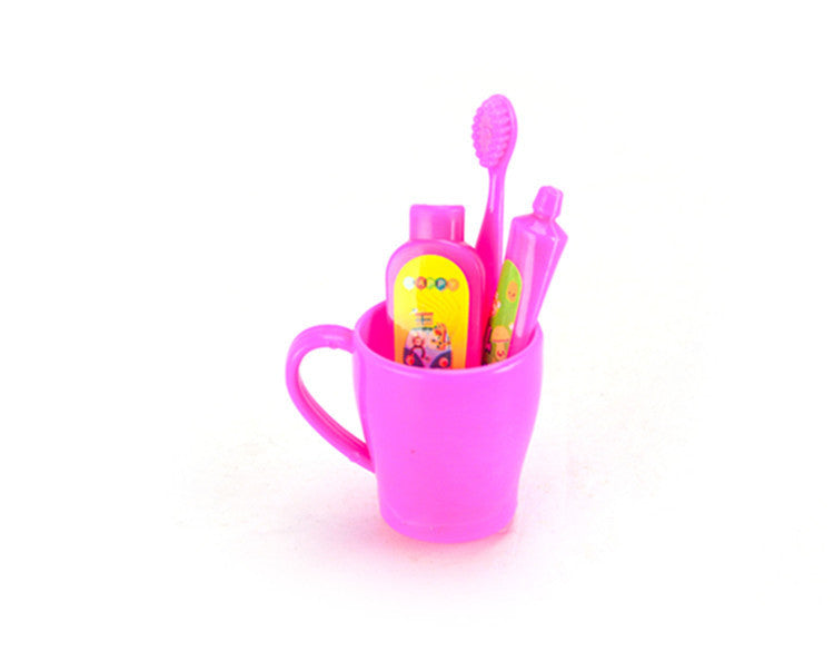 Dolls For Dressing Up Accessories Mini Toothbrush 4-piece Set