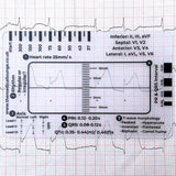 ECG Ruler Plastic Measuring Tool