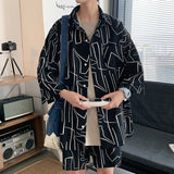Shirt Five-point Pants Ice Silk Suit