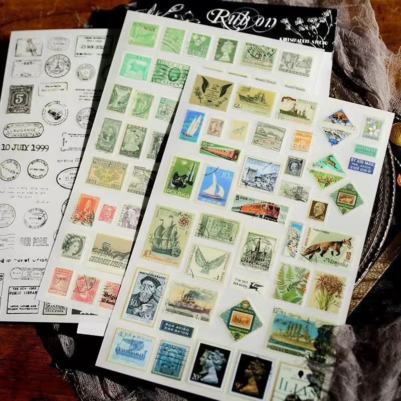 Plant Leaves Flower Rub On Stickers Aesthetic Scrapbooking Journal Decoration DIY Craft