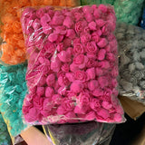 Lot 500Pcs Diameter 3cm Foam Rose Artificial Flowers Gifts Box Diy Wedding Christmas Home Decor art materials