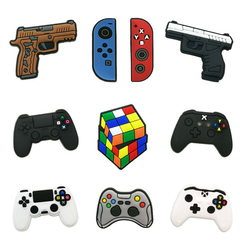 Casual Game Handle Hole Shoe Accessories PVC Soft Rubber Buckle