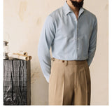 Бизнес-свободный однотонный топ без утюга