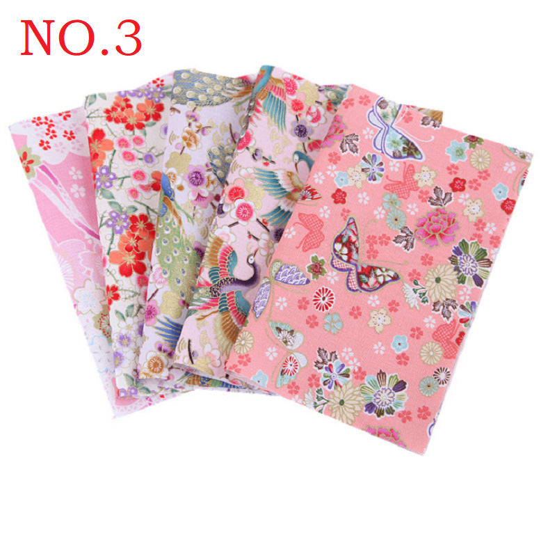Diy Handmade Patchwork Group Pure Cotton Thickened Cotton Hemp Printed Fabric