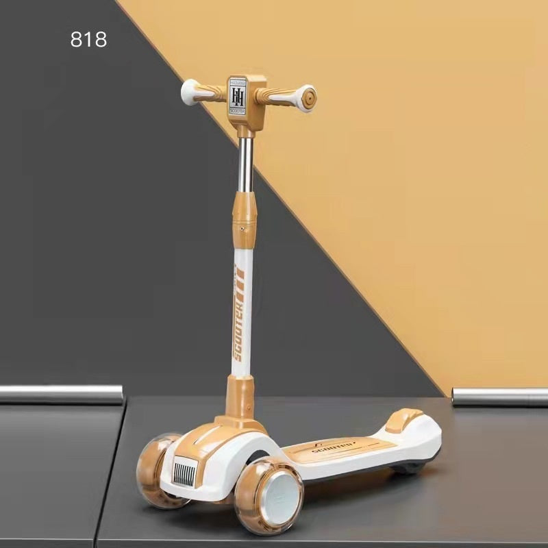 Folding Children's Scooter With Music And Light