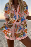 Women's Printed Pajamas Home Wear Casual Suit