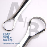 Stainless Steel Non-oral Care Tool Tongue Double-sided U-shaped Tongue Scraper